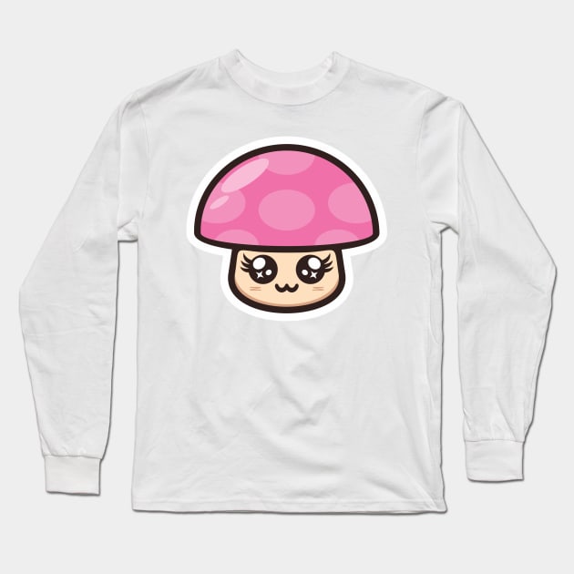 Child Mushroom Couple / Girl Long Sleeve T-Shirt by thesensor